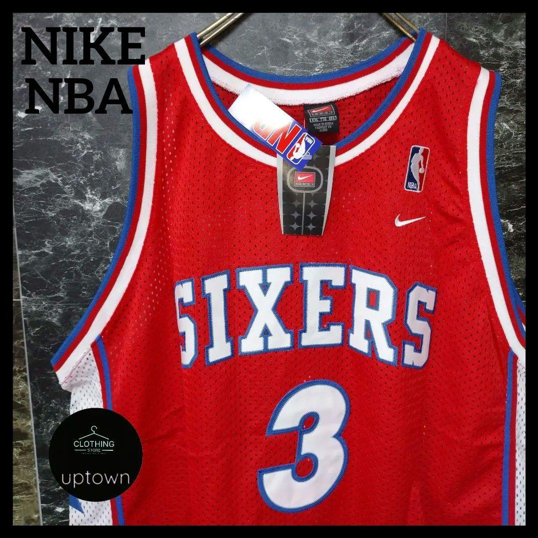 NIKE NBA チームタグ シクサーズ ゲームシャツ XXL Nelly  ①