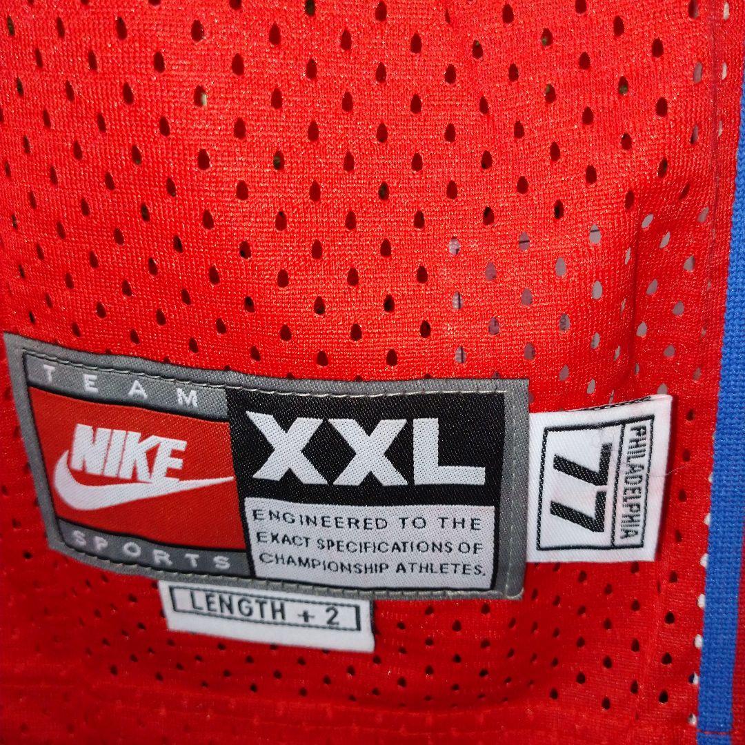 NIKE NBA チームタグ シクサーズ ゲームシャツ XXL Nelly  ①