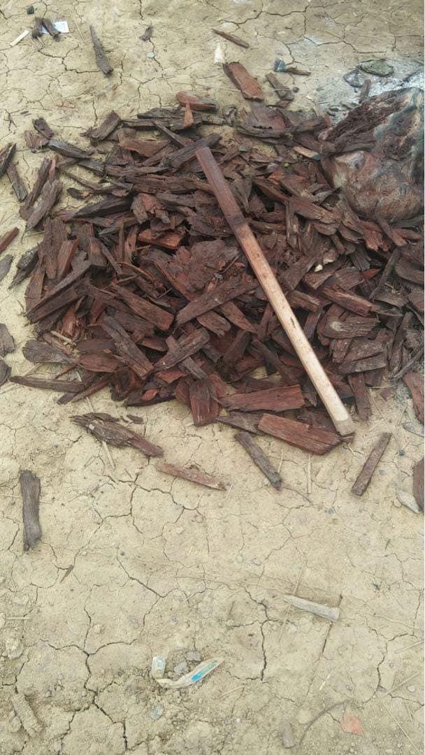 訳あり　RWDORO−Y01 カリン泥染め木綿糸*1,144g　手紡糸