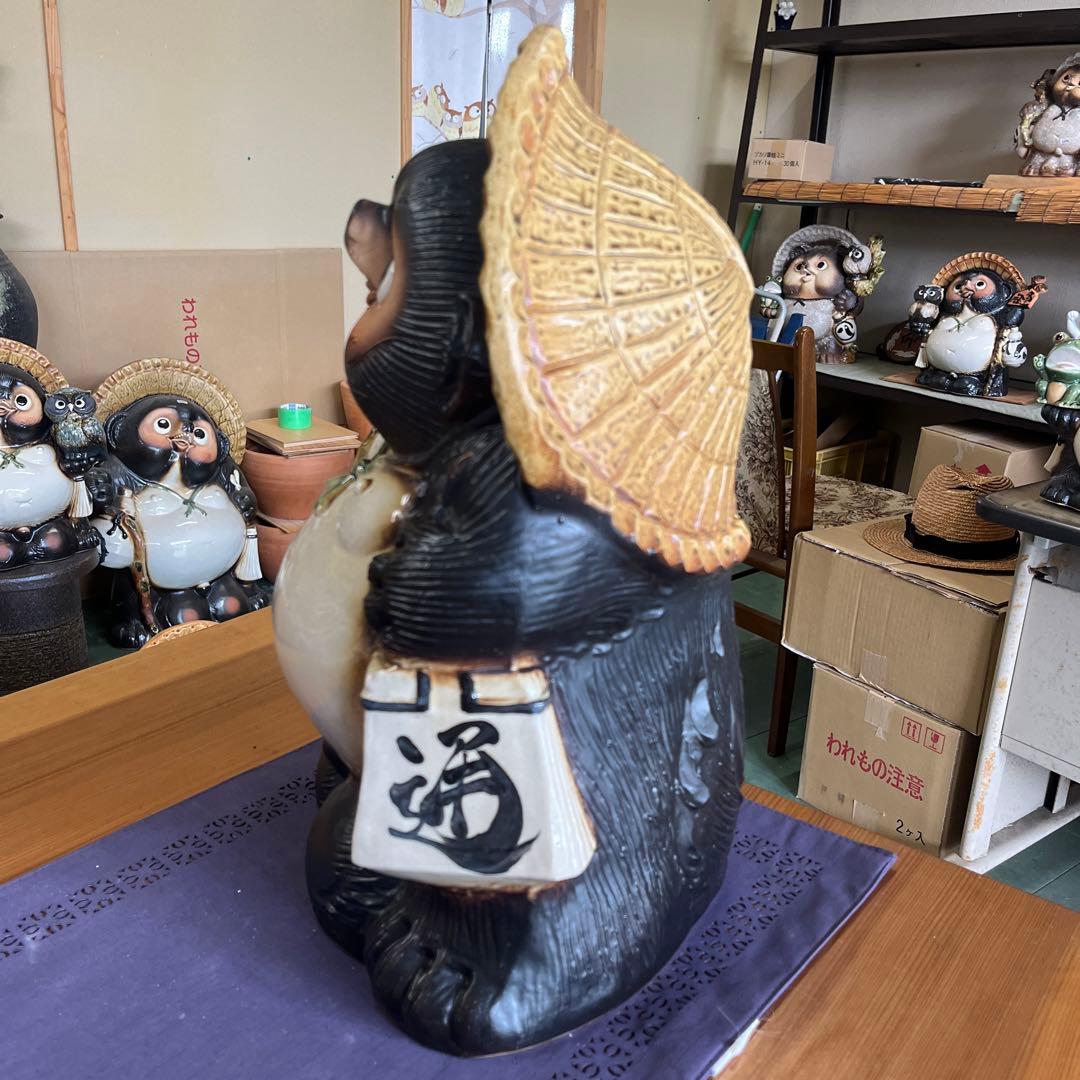 チョー縁起物❗信楽焼開運狸 高さ４２cm
