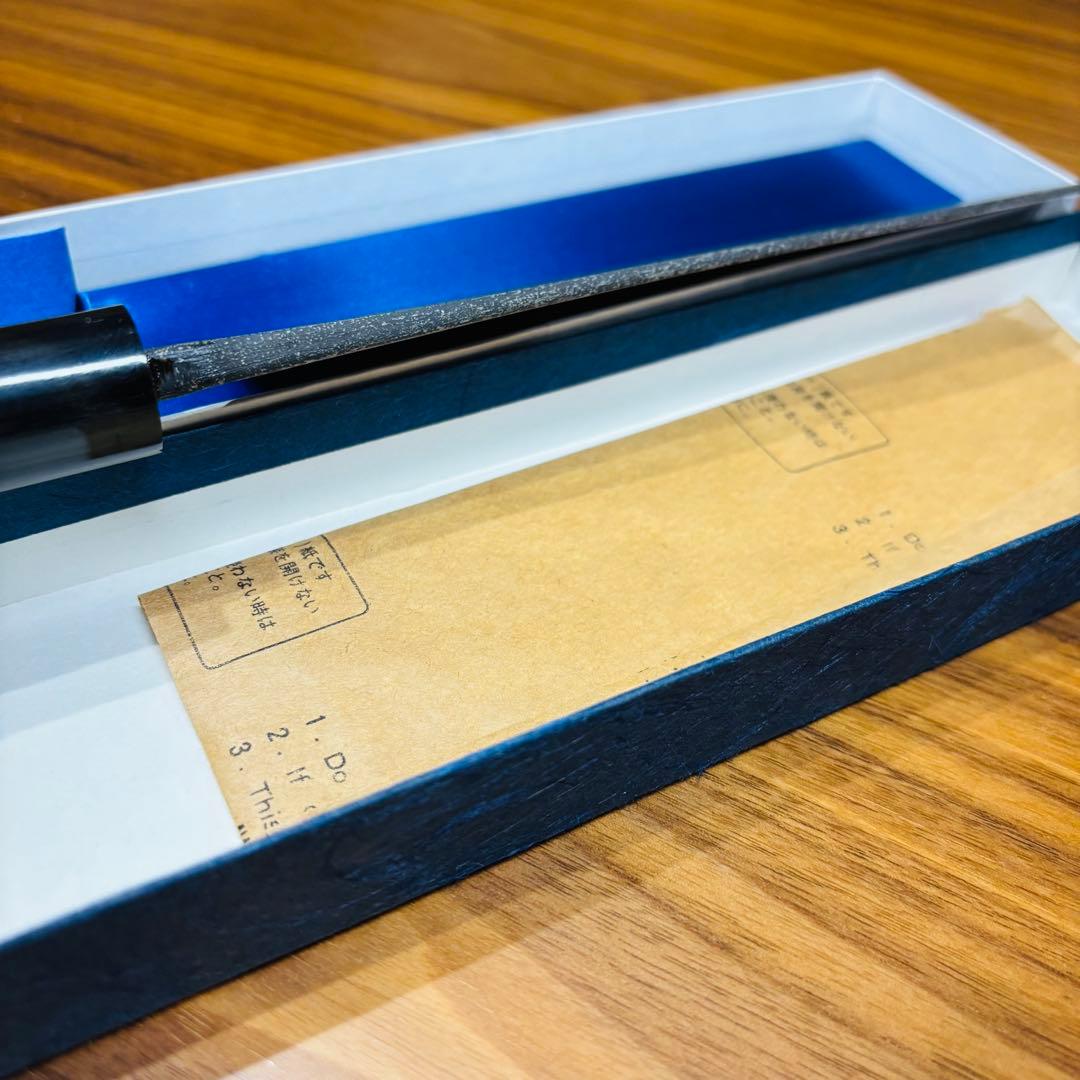 重房　包丁　三条鍛冶　飯塚解房　(銘/重房) 165mm 菜切包丁　黒打ち仕様