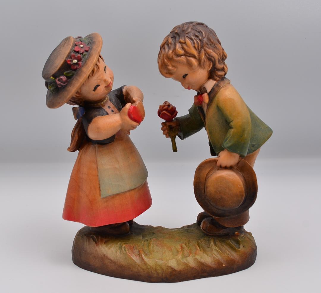 求愛　アンリ　ANRI　フェランディス　木彫人形　イタリア　高さ16ｃｍ