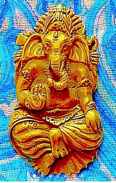 金運爆上げ　特別祈祷　金運を呼ぶ！純銅製タイ製ガネーシャ　ネックツリータイプ