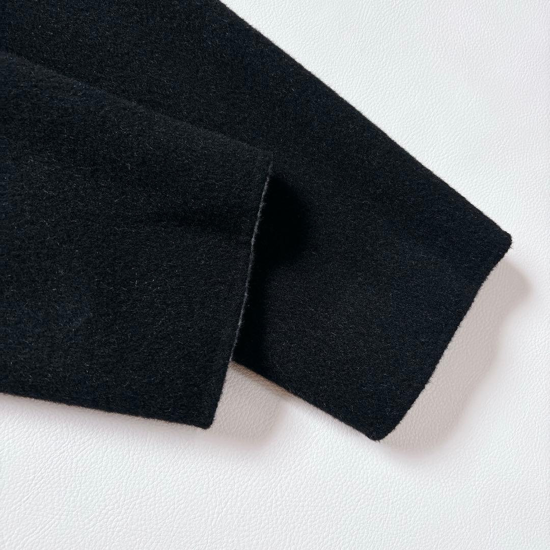 タグ付き未使用品♡東京ソワール リバーシブル ノーカラーリバーコート カシミヤ混