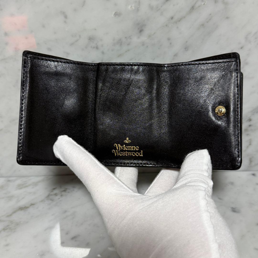 Vivienne Westwood ヴィヴィアンウエストウッド 三つ折り財布 黒