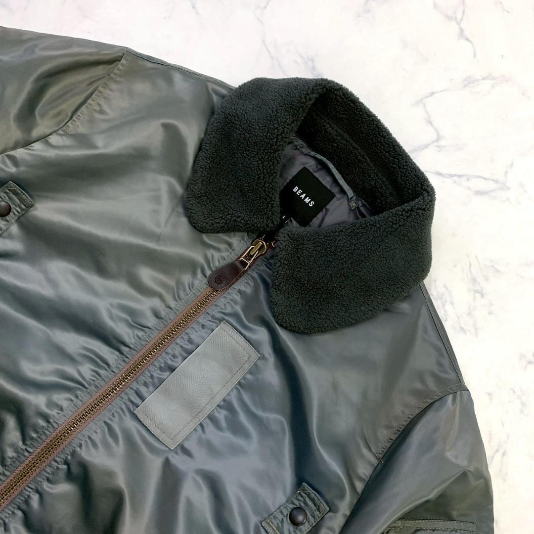 美品★ BEAMS ワイドショートフィット B-15 ジャケット L　E051