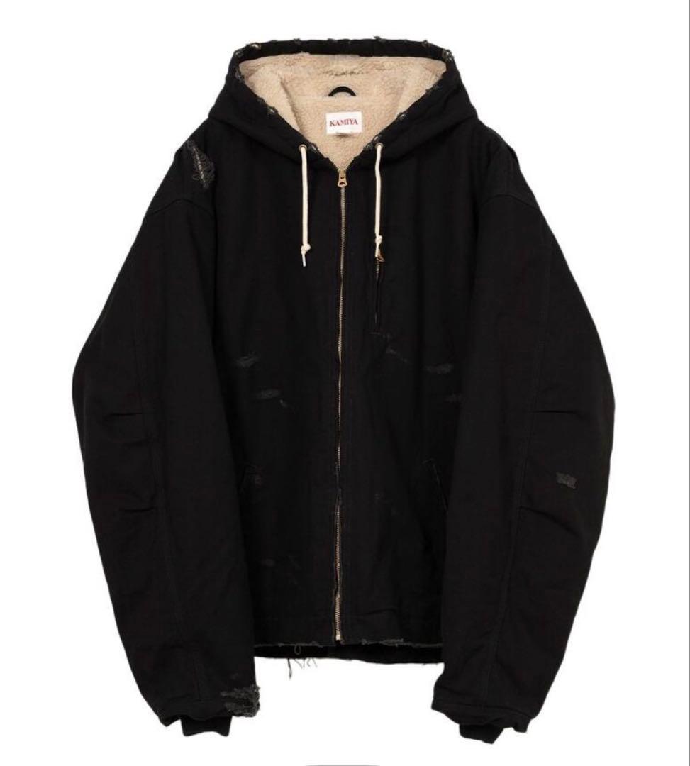 KAMIYA BORO Duck Blouson サイズS ブラック