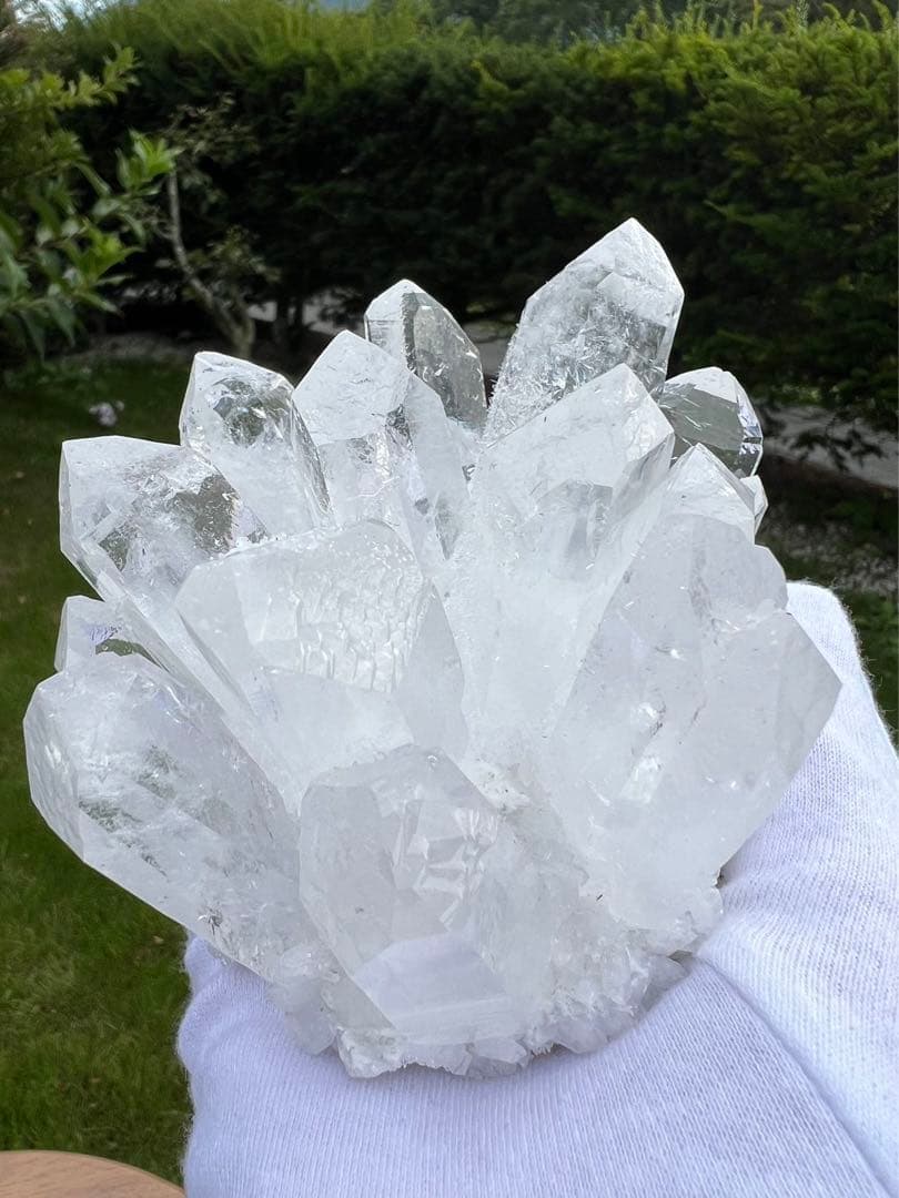 お*ん様 A153 アメジストドーム クラスター ウルグアイ産 と水晶クラスター