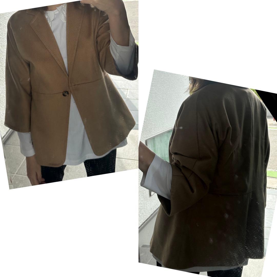 MaxMara マックスマーラ　春秋　ジャケットコート　キャメル100%