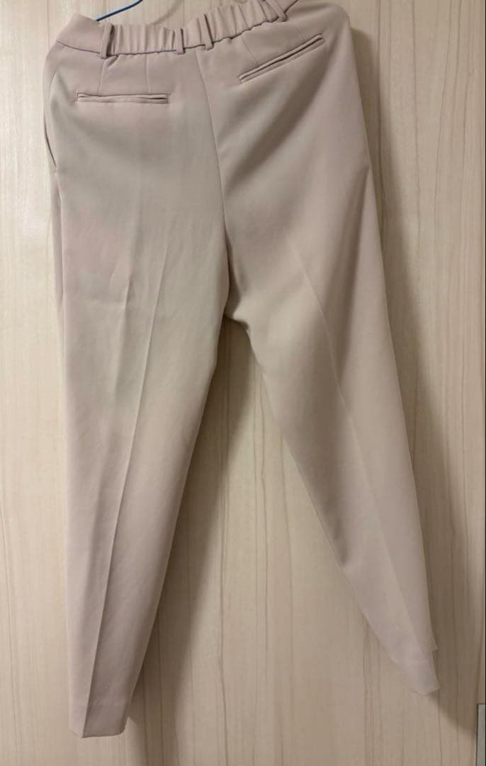 美品　PLST現行タグ　トリアセブレンド　パンツスーツ　セットアップ　ベージュM