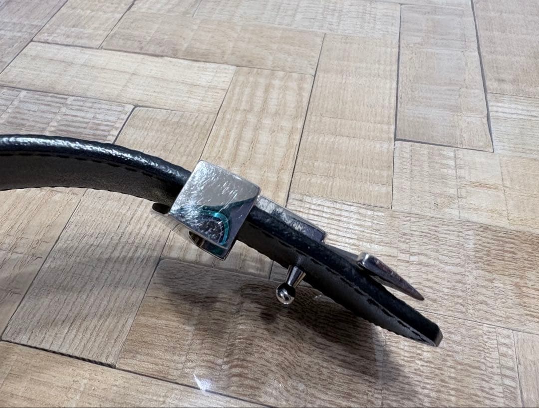 ルイヴィトン　リバーシブルベルト　モノグラム　無地ブラック