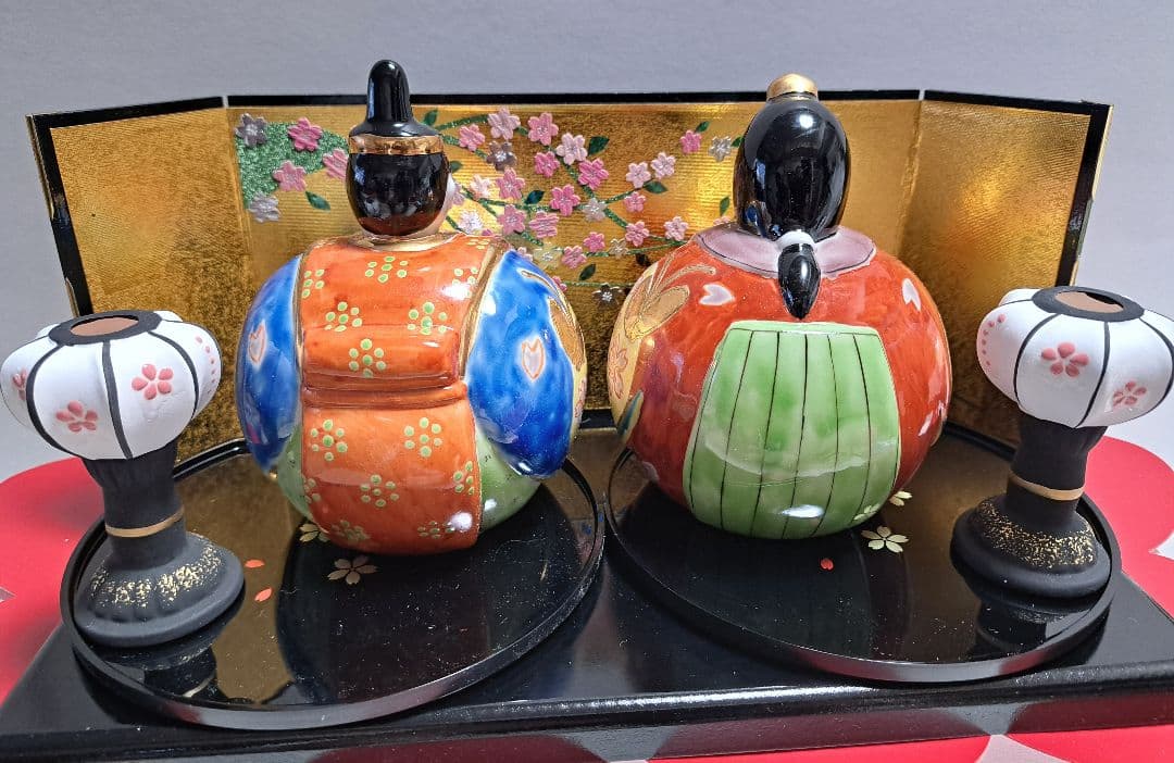 k-⑨九谷焼 ひな人形 玉雛