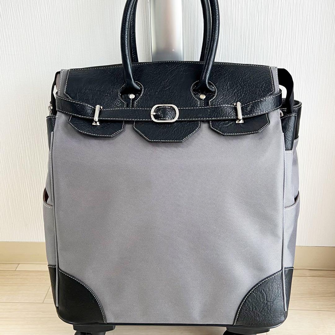 ABISTE 46L 4輪ソフトキャリーバッグ 機内持込可・ウォータープルーフ