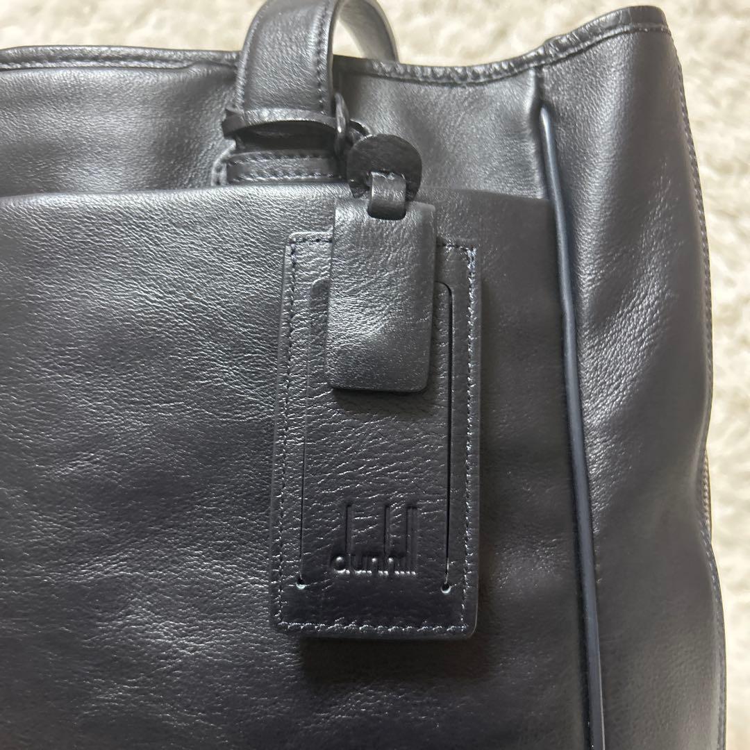 未使用級✨dunhill トラベラー オールレザー トートバッグ 大容量 黒