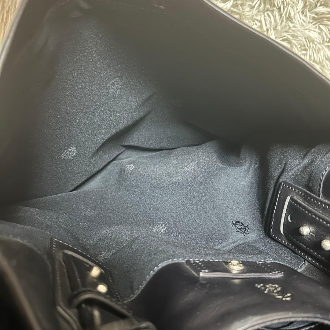 未使用級✨dunhill トラベラー オールレザー トートバッグ 大容量 黒