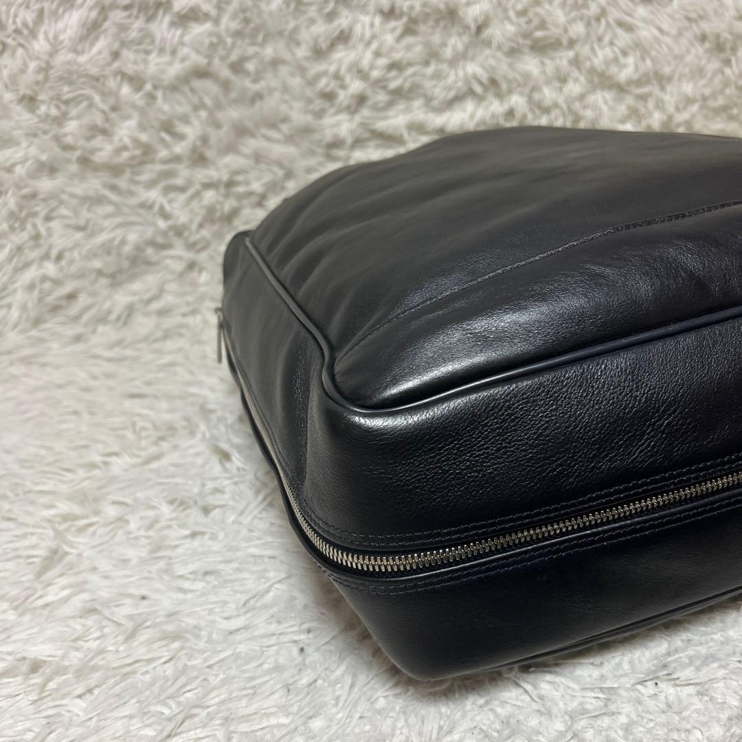 未使用級✨dunhill トラベラー オールレザー トートバッグ 大容量 黒