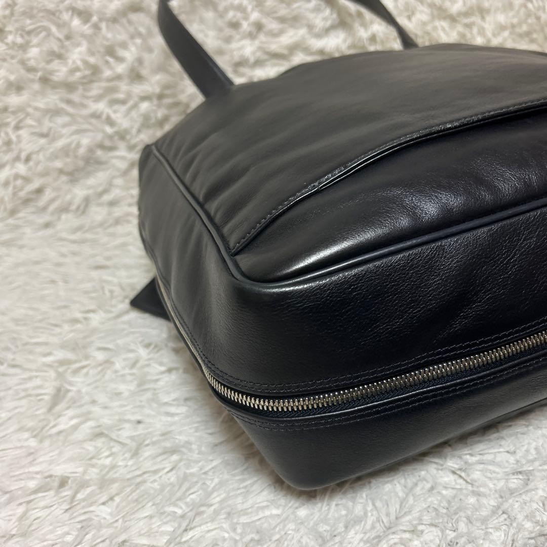 未使用級✨dunhill トラベラー オールレザー トートバッグ 大容量 黒