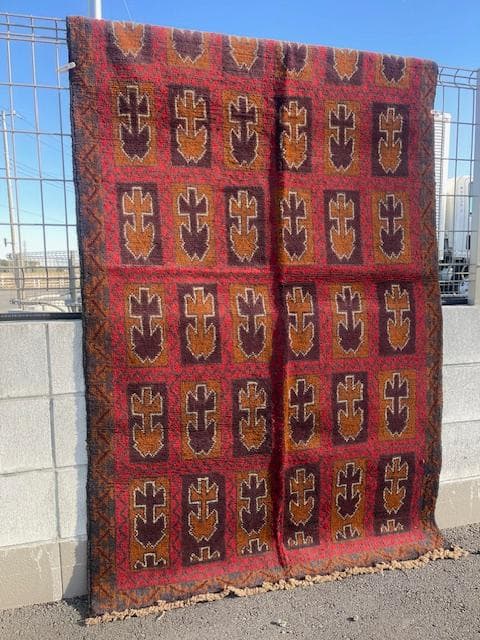 ペルシャ バルチスタン ハンドメイド アンティーク ラグ 190 x 115cm