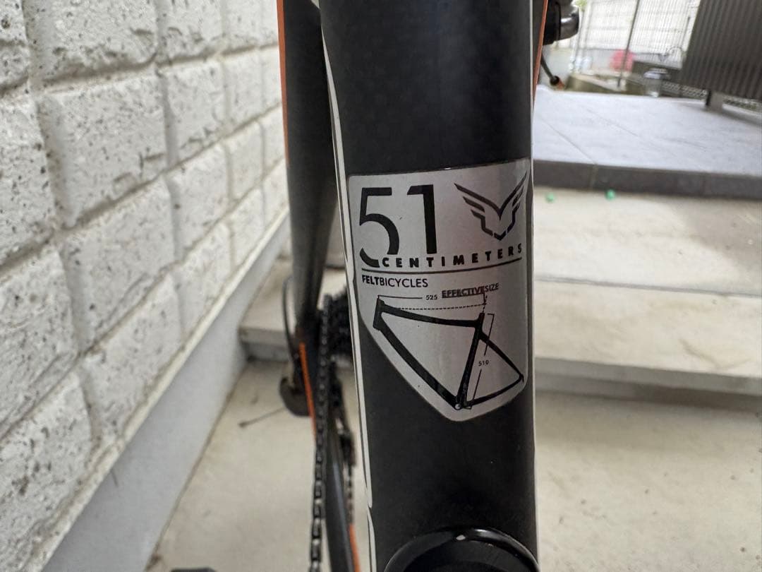 FELT ロードバイク カーボンフレーム 黒・オレンジ