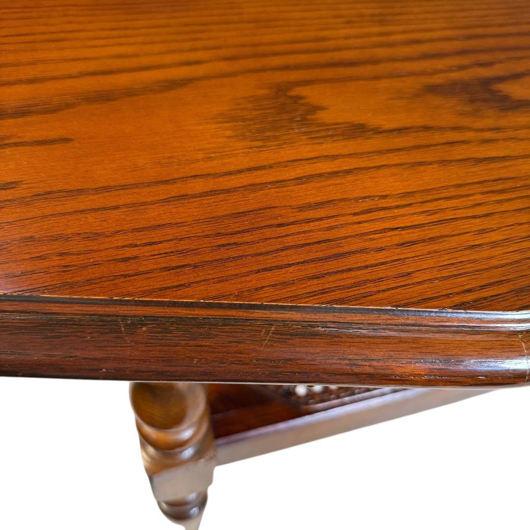 HR727 三越ブルージュ　籐　ラタン　ローテーブル　ティーテーブル