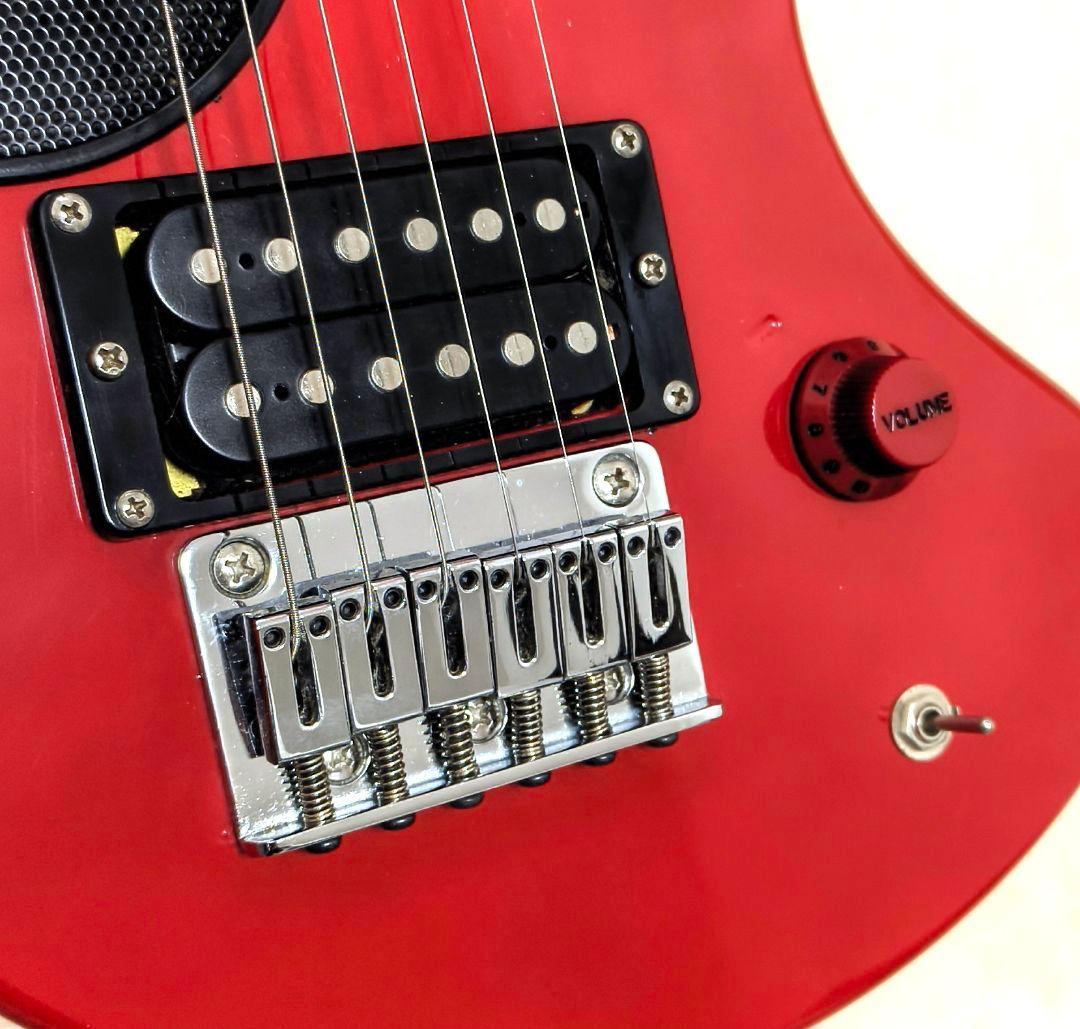 【美品】ZO-3 レッド アンプ内蔵ミニギター ヘッドフォン端子付