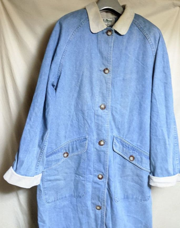90'sUSA製L.L.Beanデニムロングコート