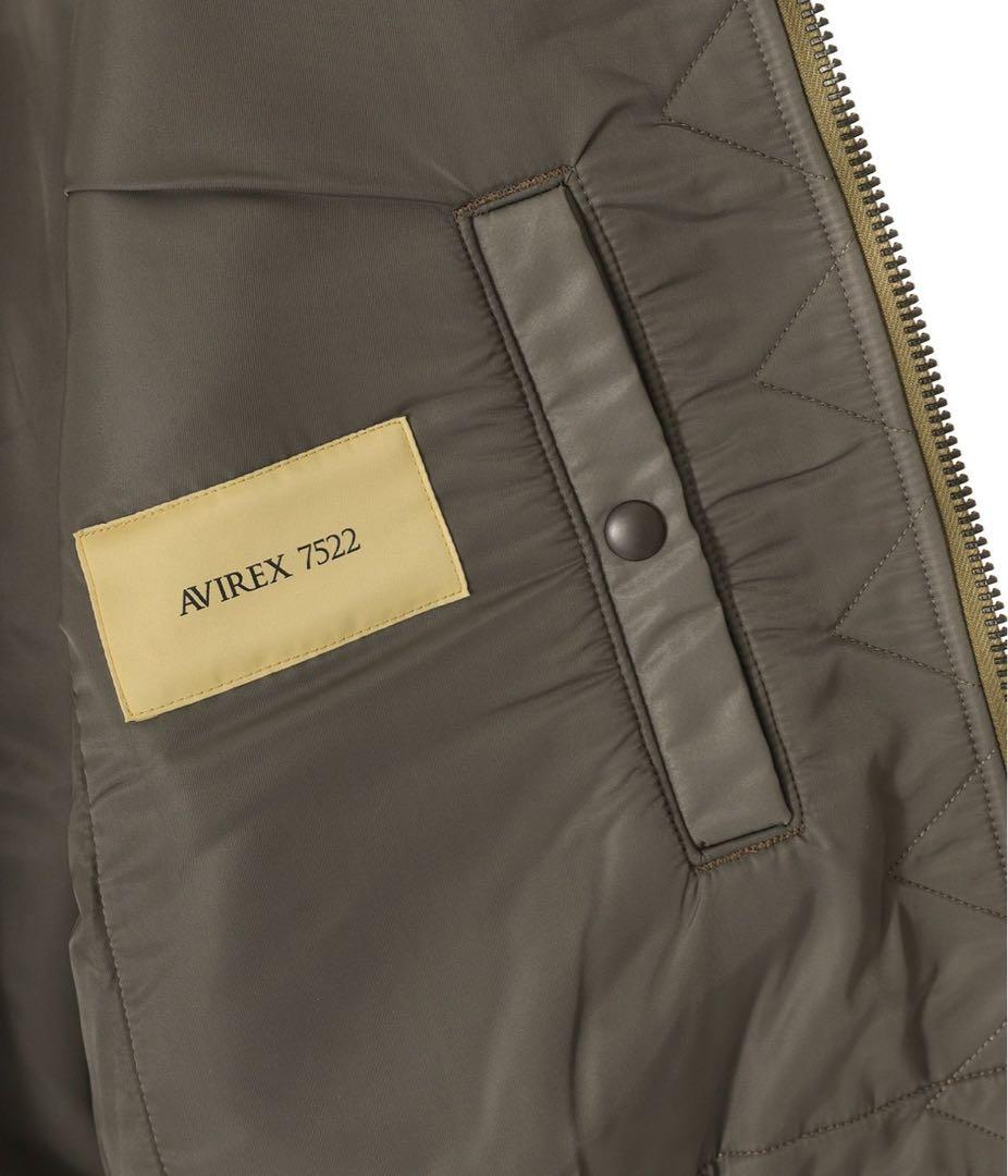 ［美品］AVIREX 7522/アヴィレックス MA-1 メンズL/カーキ