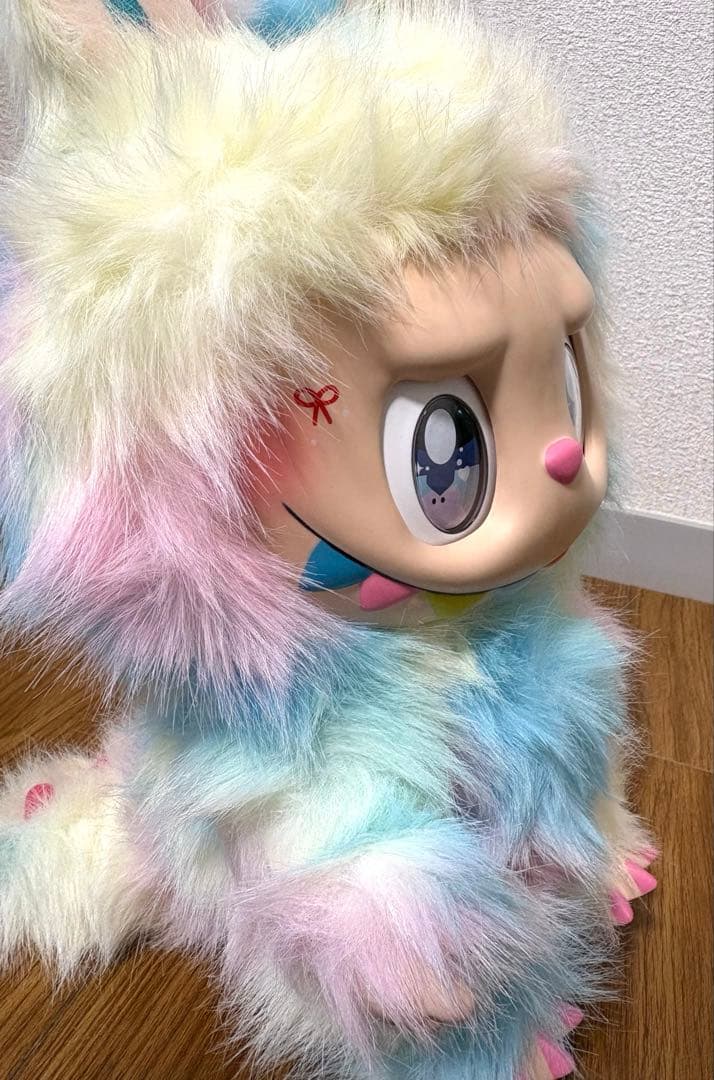 ZIMOMO ジモモ　38CM ぬいぐるみ ♡LABUBU レインボー