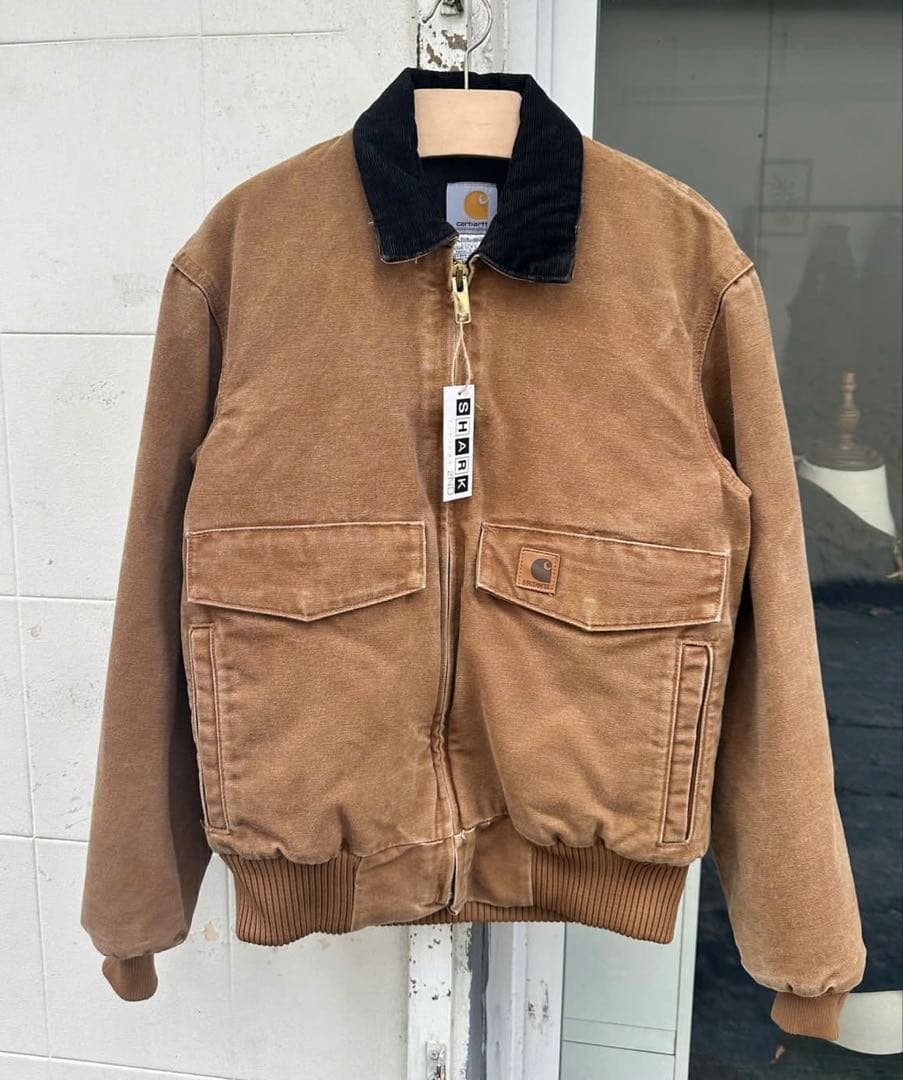 希少カーハート サンタフェジャケット J165 デトロイトジャケット BRN S