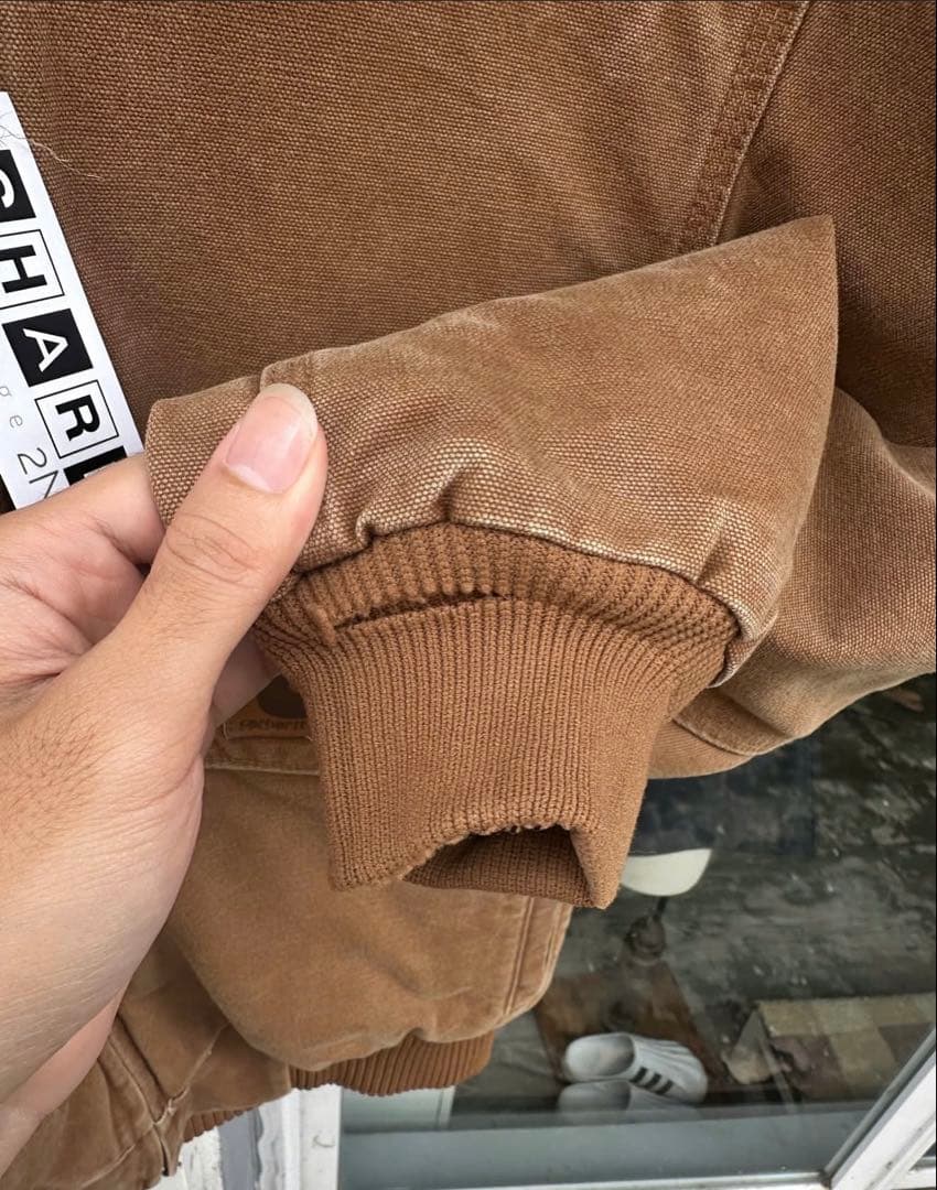 希少カーハート サンタフェジャケット J165 デトロイトジャケット BRN S