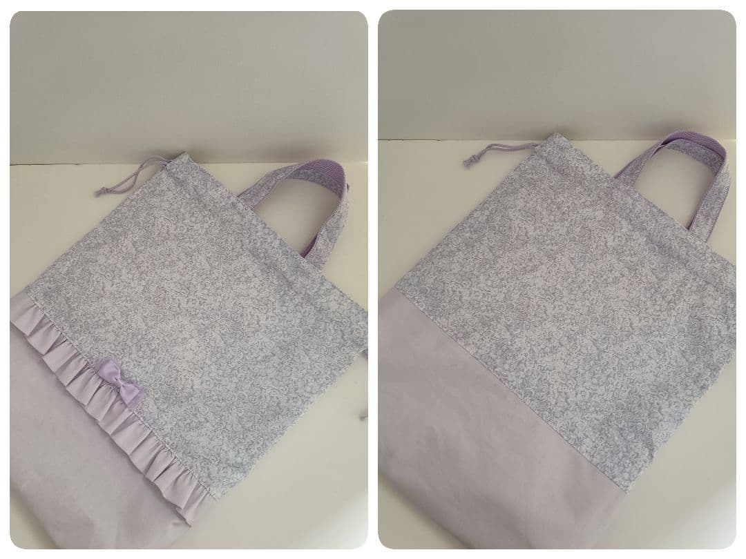 入園入学6点セット リバティチャイブ使用 フリル リボン ハンドメイド おまけ付