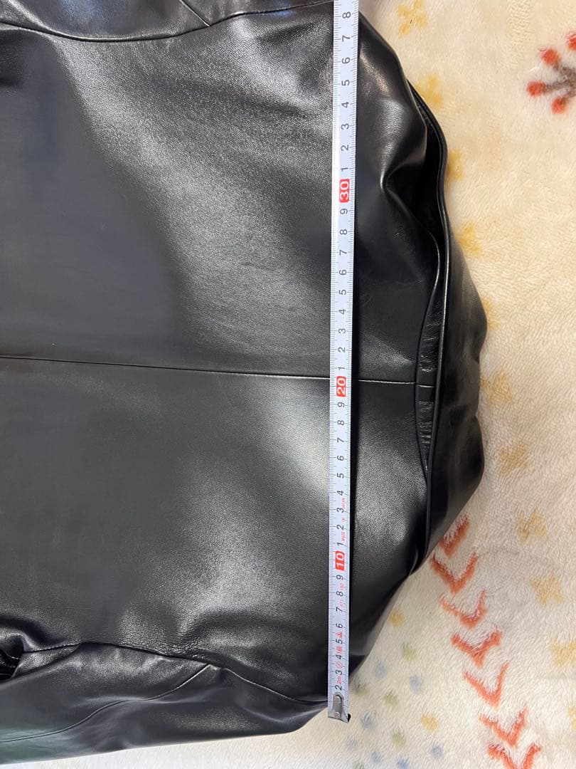 美品　アニエスベー　黒　ラムレザー コート　Ｍ