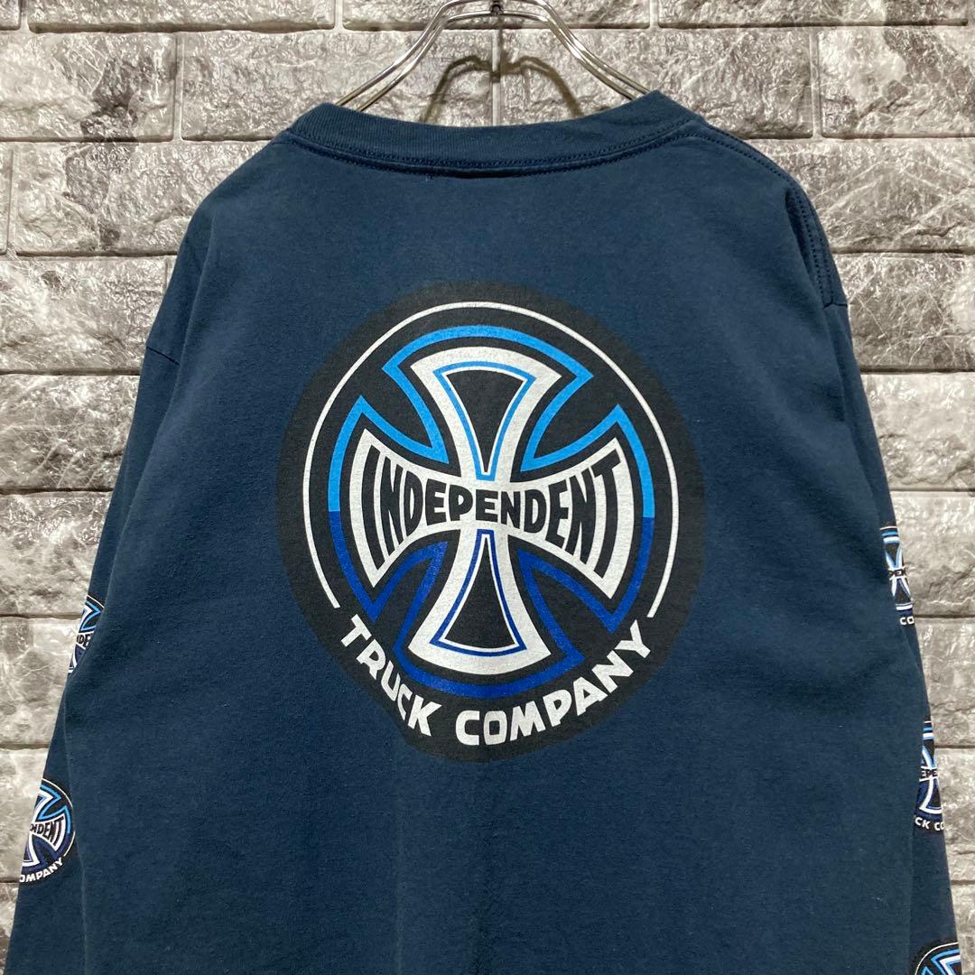 INDEPENDENT ロンT ネイビー インディペンデント スケーター M