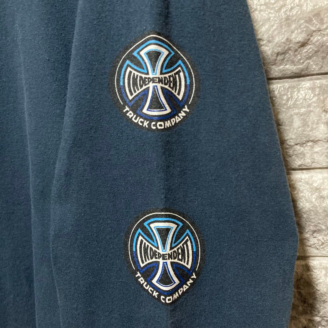 INDEPENDENT ロンT ネイビー インディペンデント スケーター M