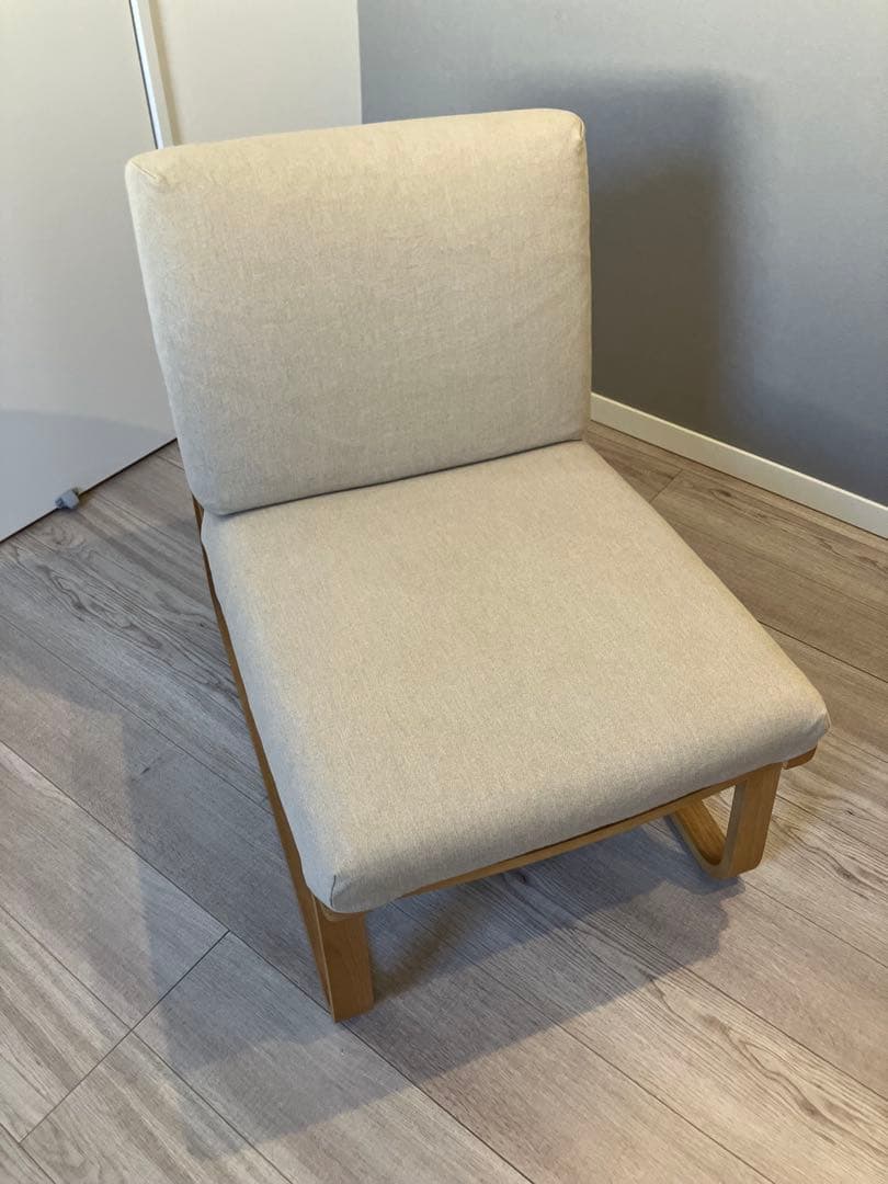 【みい】無印良品 リビングでもダイニングでもつかえるソファ、連結プレート付