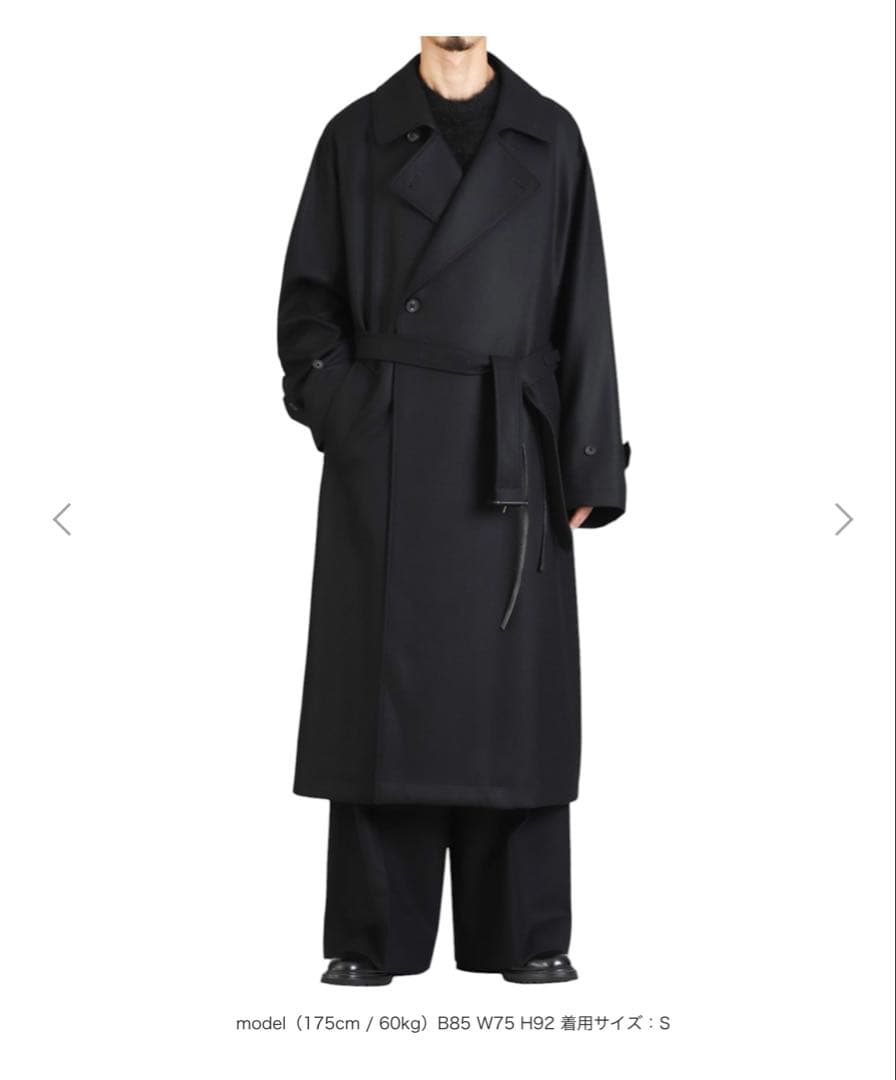 ジャケット・アウター ssstein OVERSIZED DOUBLE BREASTED COAT