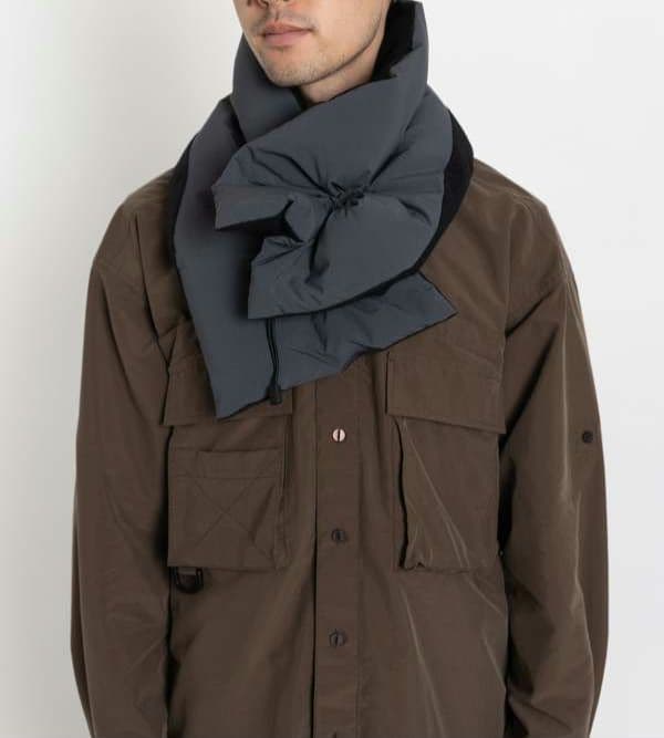 美品meanswhile　Wrap Down Mufflerダウンマフラー