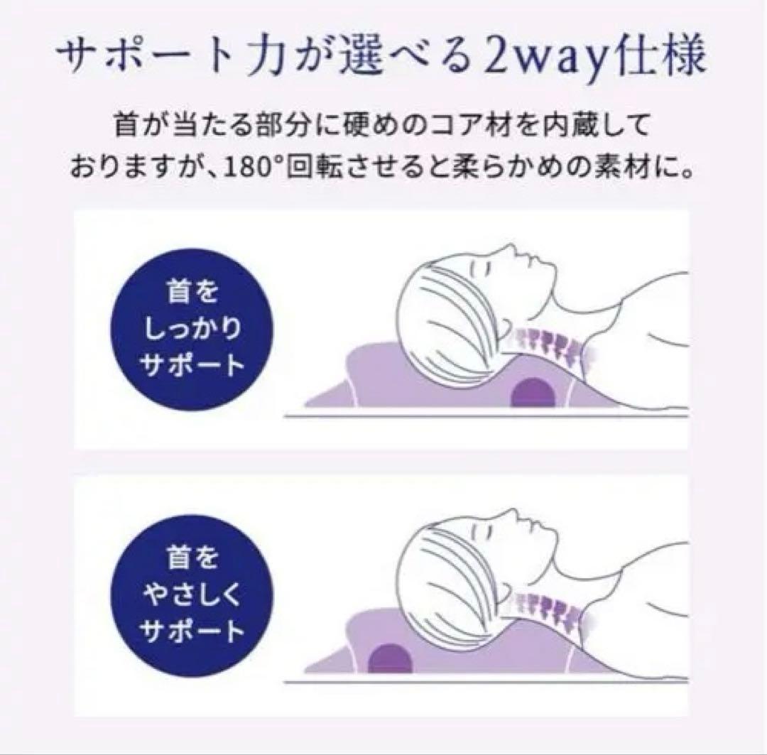 NEWPEACE 首肩サポートまくら パープル