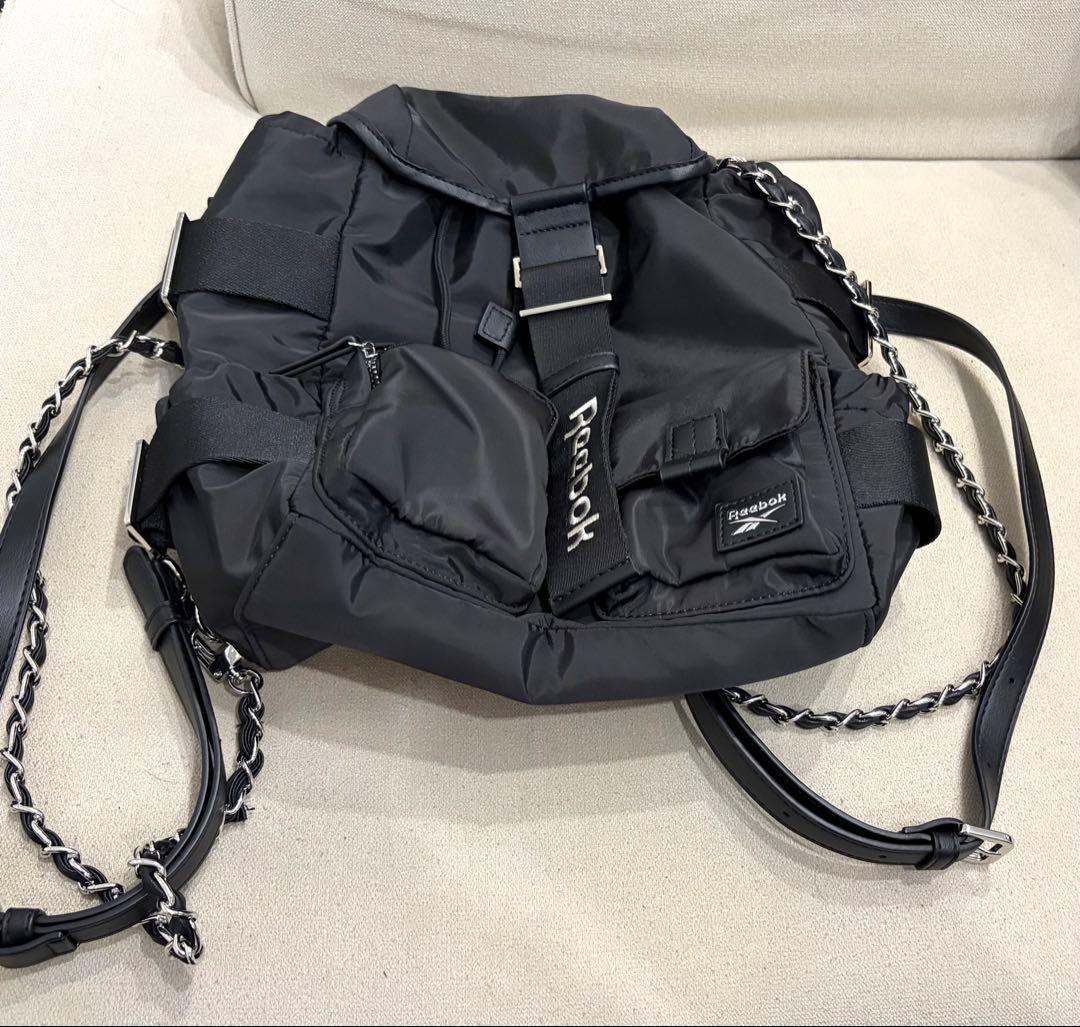 【Reebok× FRAY I.D】ナイロンリュック BLK
