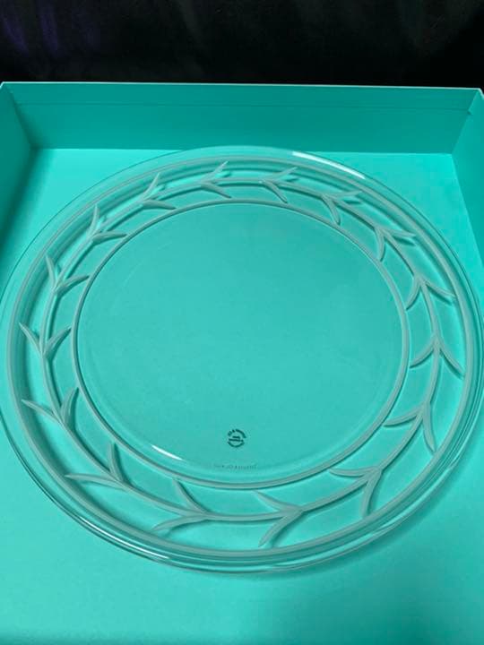 Tiffany ティファニー　ウィートリーフ　プラター　クリスタルガラス