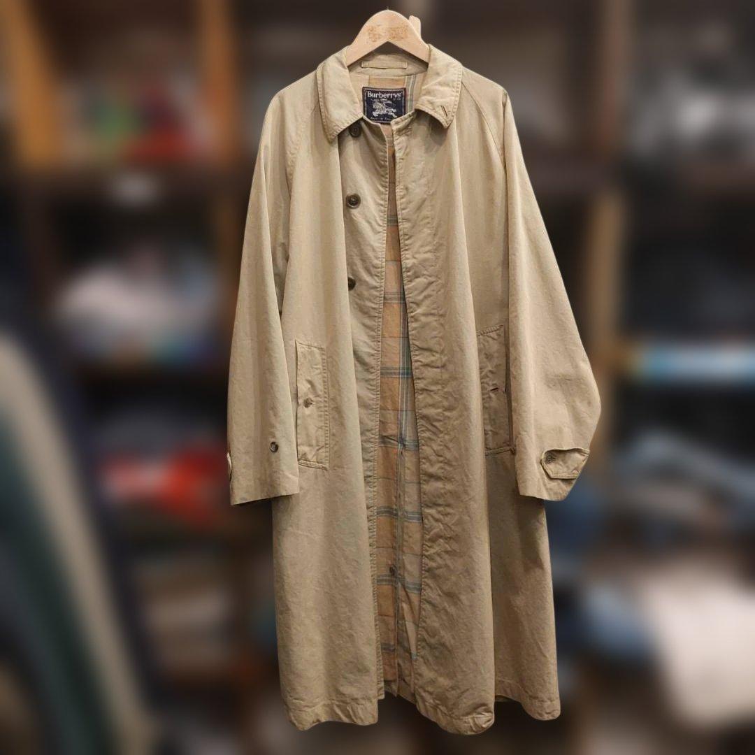 60s 70s Burberry ベージュ バルマカーンコート