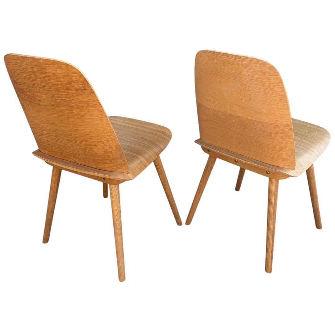 【美品】muuto ムート Nerd Chair ナードチェア オーク 2脚分③