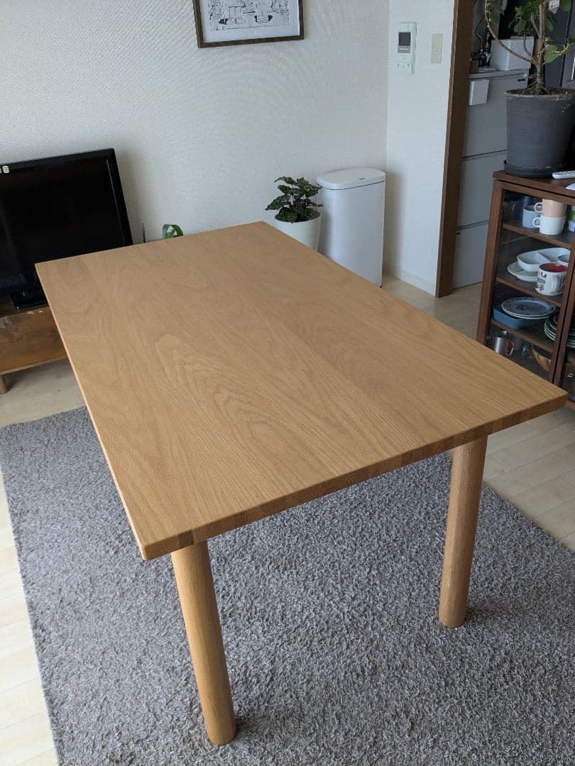 無印良品 木製テーブル天板 140×80cm　脚4本組