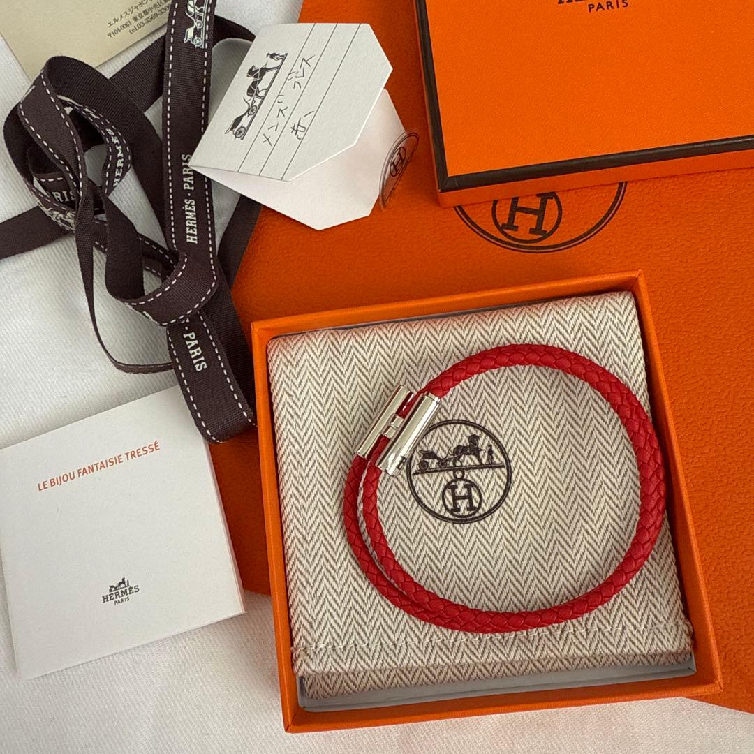 【大人気♪】新品未使用HERMES トゥルニ トレッセ レザーブレスレット