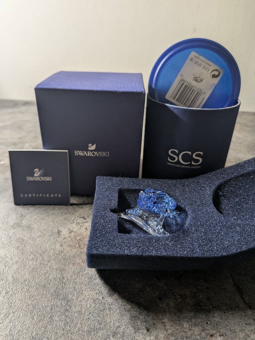 スワロフスキー　激レア　SCS会員限定　青いカエル　箱あり　超美品