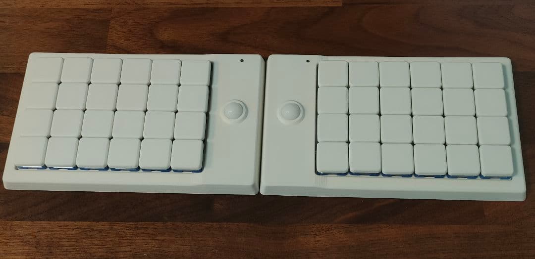 MonoOwl 4x6 ZMK 無線分割ロープロダブルトラボキーボード