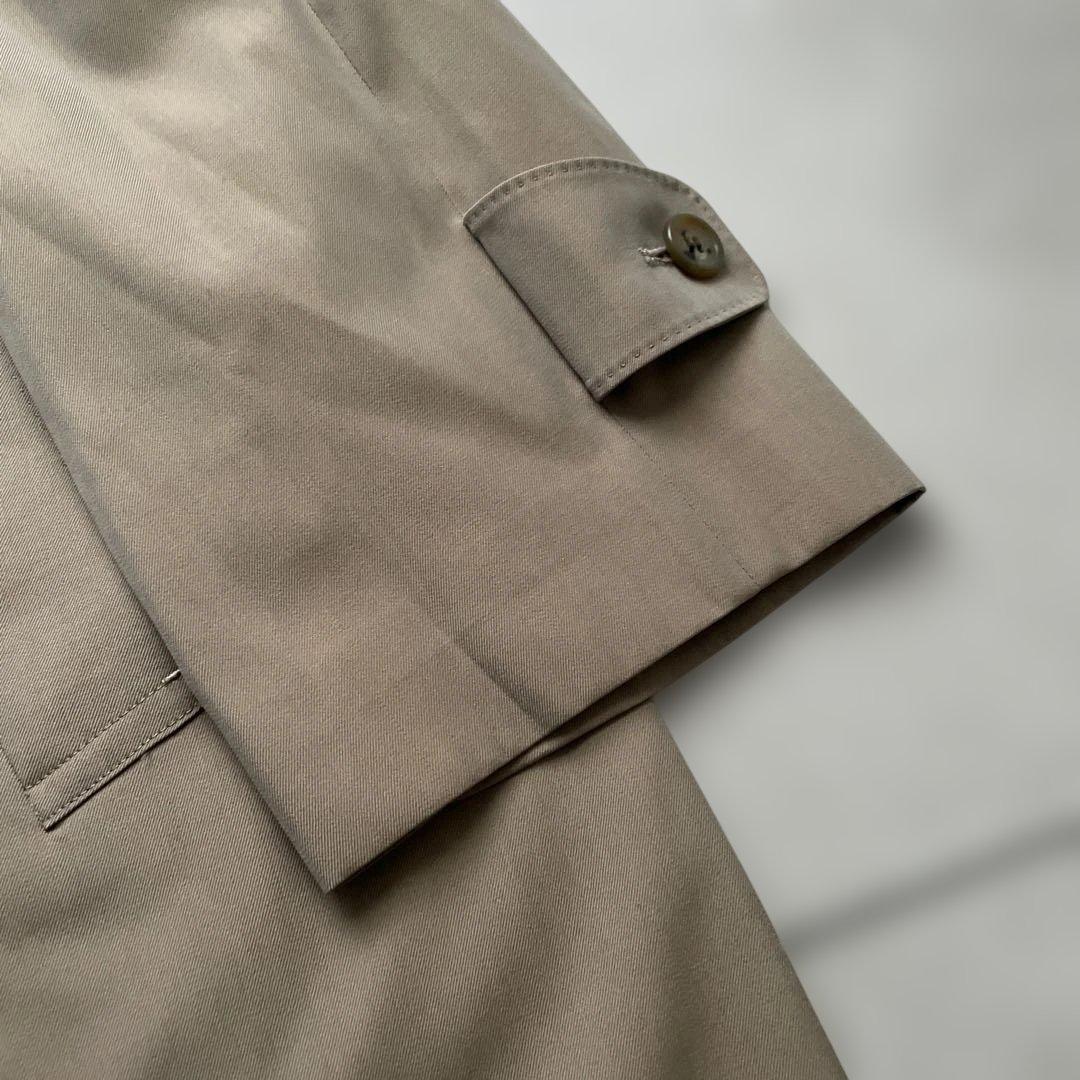 クリスチャンディオール ウール シルク ステンカラー コート ベージュ L相当