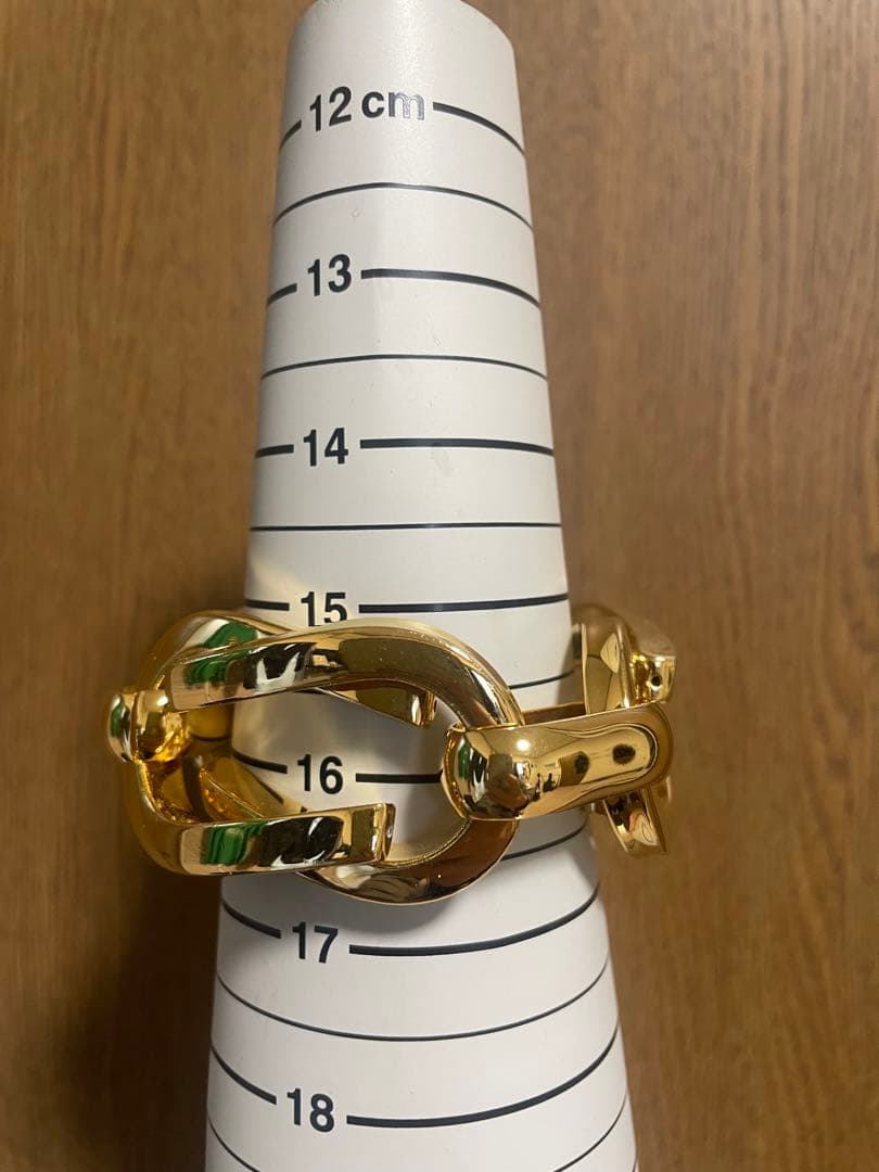 グッチ GUCCI ヴィンテージ 重厚 ブレスレット ゴールド 新品同様美品