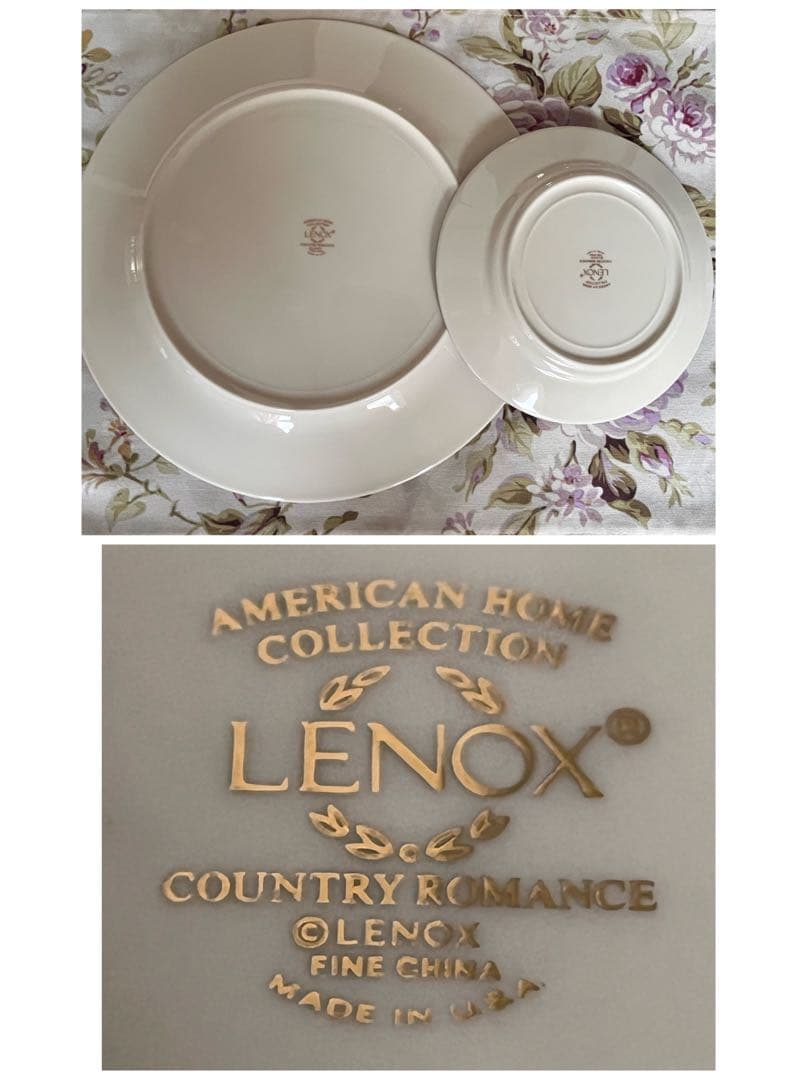 【未使用美品】レノックス★カントリーロマンス★パン皿　4枚