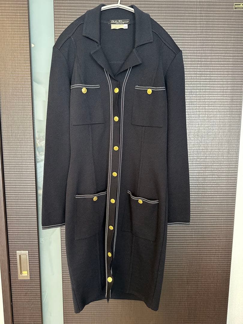 Salvatore Ferragamo ネイビーワンピース XS